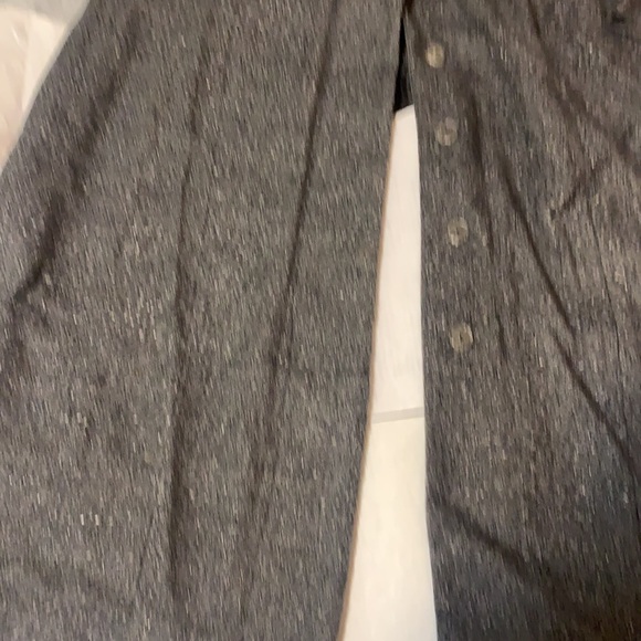 VINTAGE JB WRIGHT DRESS PETITES GRAY SZ 10 CAREER BUTTON DRESS 80’s MADMEN RETRO - Picture 10 of 13